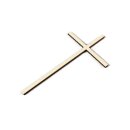 Cake Topper Kreuz schmal - Holz