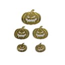 5 tlg. Cake Topper Halloween - Kürbis