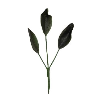 Premium Wafer Flower - grüne Blätter - 15 Stk.