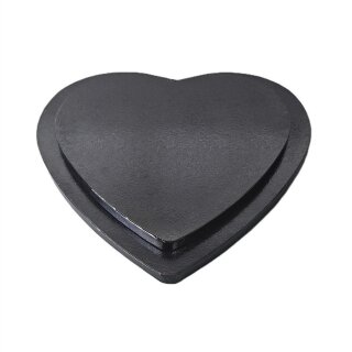HEART Cake Board 20,3 cm (8 inch) - BLACK