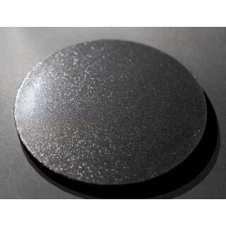 Cake Board ø 20,3 cm (8 inch), 12 mm BLACK SPARKLE