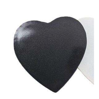HEART Cake Board 20,3 cm (8 inch) -  BLACK SPARKLE