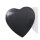 HEART Cake Board 20,3 cm (8 inch) -  BLACK SPARKLE