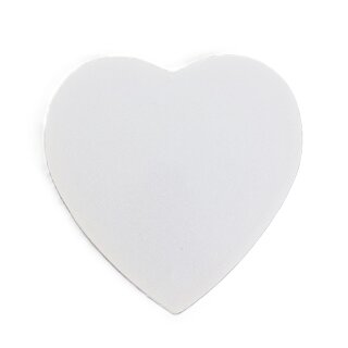 HEART Cake Drum ø 25,4 cm (10 inch), 12mm WHITE SPARKLE