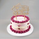 Cake Topper Einschulung Holz - "Endlich Schulkind"
