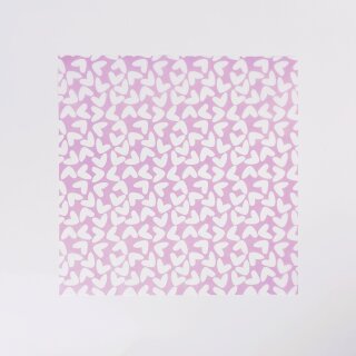 50 Blatt Fettpapier Einschlagpapier 30 x 30 cm - Heart Lilac