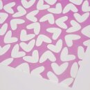 50 Blatt Fettpapier Einschlagpapier 30 x 30 cm - Heart Lilac