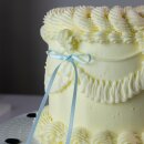 Schleifen Tortendeko - Hellblau 8 Stk.