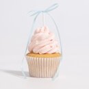 Schleifen Tortendeko - Hellblau 8 Stk.