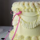 Schleifen Tortendeko - Pink 8 Stk.