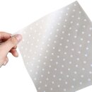 Fettpapier Einschlagpapier 25  x 25 cm - 50 Blatt - Dots...