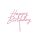 Cake Topper Rosa Acryl - Happy Birthday