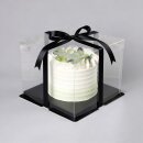 Kuchen Box transparent Tortenverpackung - 21,5 x 21,5 x...