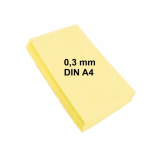 Wafer Paper Esspapier Oblatenpapier DIN A4, 0,30 mm, 25 Blatt - Gelb
