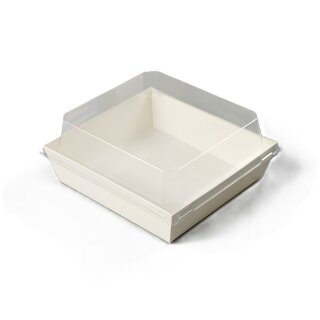 Kuchen Bento Box 13,5  x 12,5  x 6,5  cm Weiß