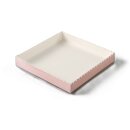 Keksbox Cookie Schachtel Transparent - 9 x 9 x 2,5 cm Rosa