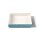 Keksbox Cookie Schachtel Transparent - 12,3 x 12,3 x 2,5 cm Baby Blau