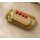 50 Mini Törtchenteller Gebäckschale fettdicht rechteckig 12x7,5 cm - Gold