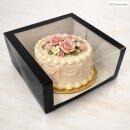 Tortenkarton Cake Box 25,4 x 25,4 x 12 cm Konditor -Black