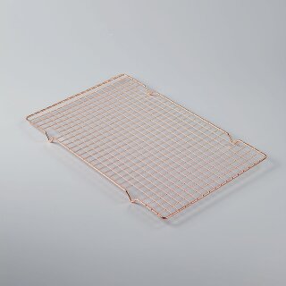 Abkühlgitter Pralinengitter Kuchen Tropfgitter 40,5 x 25,5 cm Rosegold