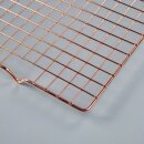 Abkühlgitter Pralinengitter Kuchen Tropfgitter 40,5 x 25,5 cm Rosegold