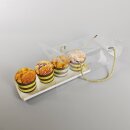 Verpackung Transparent mit Tragekordel - 27,5 x11 x 9,5 cm - Schwarz