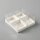 4er Patisserie Cake Verpackung Transparent - 20 x 20 x 8 cm