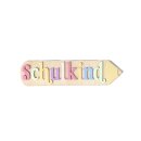 Cake Topper Einschulung Holz Acryl - STIFT Pastel