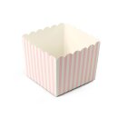 Popbox Popcorn Cake Box fettdicht - gestr. Rosa