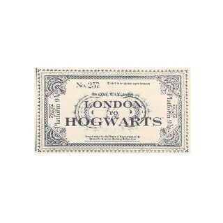 Servietten Harry Potter Ticket London to Hogwarts, 33x40 cm, beige