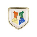 Pappteller Harry Potter Hogwarts-Wappen, 26x18 cm, beige