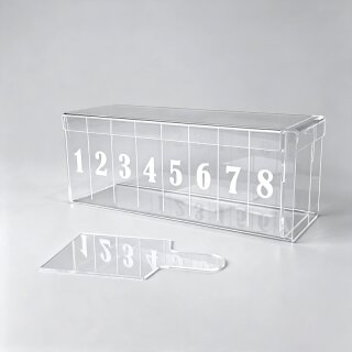 Kuchen Box Acryl Dessert Preps Schichttorte 30x10x12cm