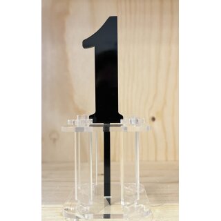 Cake Topper Acryl Schwarz Nr. 1-10 - AUSWAHL